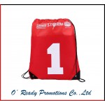 Red Custom Drawstring Bag