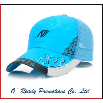 Blue Mesh Baseball Cap Fast Dry Customized with Logo